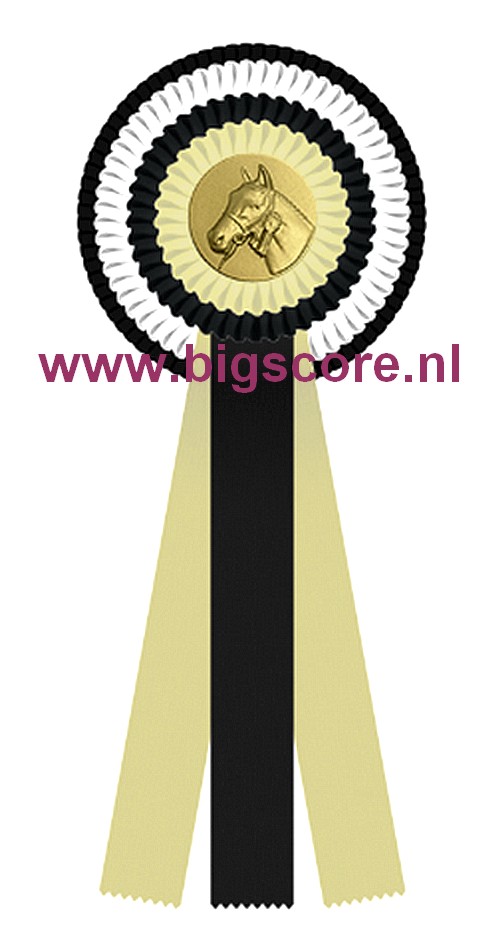 R 04 Multi 4-Ringsrozet Ø 15,5 L: 39,5 cm Blanco met optie Full-Colour logo Ø 50 mm